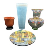 Assorted Decorative Accessories: 14 1/4” H Blue