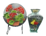 (2) Decorative Glass Items: “Nectar of the Gods”