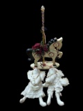 Assorted Decorative Accessories: Wooden Carousel