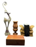 Assorted Wooden Decorative Accessories, etc.: