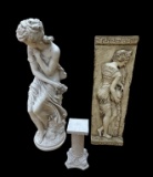 Assorted Greek Style Items: Indoor Statue - 24”