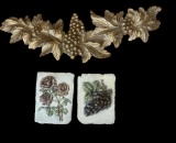 Wall Decor: (2) Signed Stone Sculptures - 7 3/4
