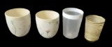 (4) Small Trash Cans