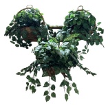 (3) Baskets with Artificial Greenery Arrangements
