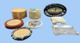 Assorted Coasters and Ashtrays