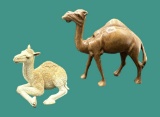 Wooden Camel Sculpture 9 1/2” x 8” and Country