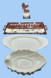 Lenox Bowl, Lenox Serving Dish, Clay Art Tray,