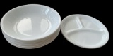 Assorted Corelle Dishes: (2) 8 1/2” Snack