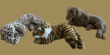 (3) Stuffed Animals by Fiesta Concession Corp. -