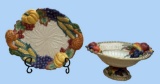 (2) Fitz and Floyd Items: Venezia Italia Fruit