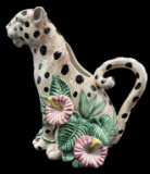 Fitz and Floyd Leopard Jaguar Pitcher