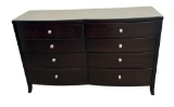 8-Drawer Dresser with Protective Glass Cover
