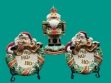 (3) Fitz and Floyd Christmas Items:  10 3/4”