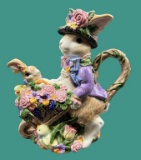 Fitz and Floyd Mayfair Bunny Teapot