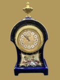 Vintage A. C. F. Sevres-Style Porcelain Clock-/5