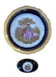 (2) Limoges (France) Items::  9 7/8” Plate and 4
