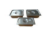 (3) Vollrath Stainless Steel Covered Food Warmers: