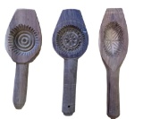 (3) Wooden Ma'amoul Cookie Molds