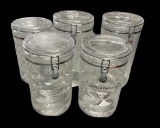 (5) Plastic Canisters