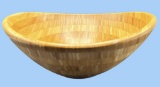 Wooden Bowl - 14 1/4” x 13 3/4, 6” H