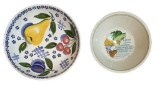 (2) Serving Bowls: (1) Caesar Salad Recipe Bowl -