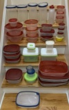 Assorted Rubbermaid Storage Containers