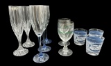 Assorted Glasses:  (2) Mikasa Park Lane Champagne