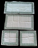 (4) Cross Stitch Dresser Scarves:  37