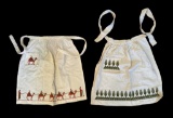 (2) Cross Stitch Aprons