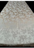 Gold Damask Tablecloth - 140 1/2” x 58”