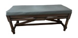 Bench with Vinyl Upholstered Seat--48 1/2