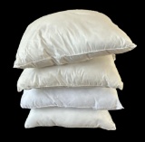(4) European Square Pillows 22” Square