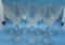 (7) “Diamante” by Cristal D’Arques Wine Glasses