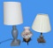 (3) Small Desk Lamps