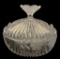 Vintage Tiara Anna Hutte Lead Crystal Covered Dish