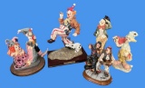 Assorted Clown Figurines, Including Limited