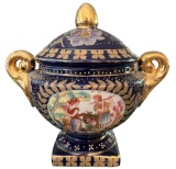 Handpainted Porcelain Urn