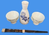Kiku Masamune Sake Set & Wooden Chopsticks With