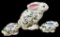(3) Signed Gail Pittman Hand-painted Rabbits
