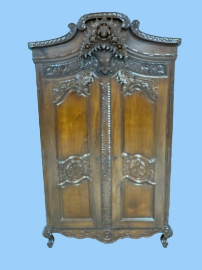 Carved Indonesian Mahogany French Louis XV Style