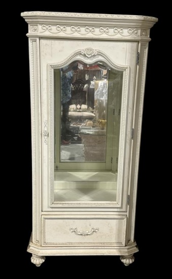 Glass Front Painted Display Case
