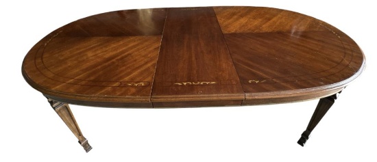 Oval Dining Table and (8) Dining Chairs