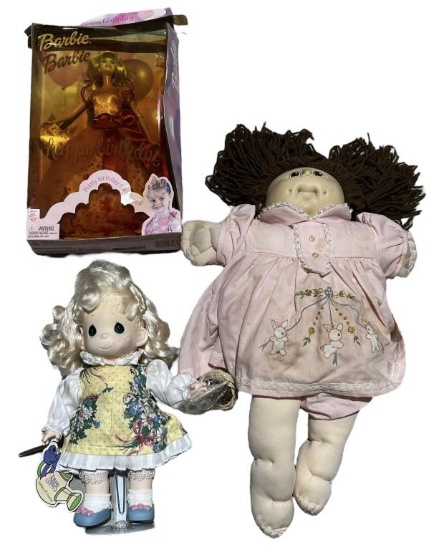 Assorted Vintage Dolls: Cabbage Patch, Precious