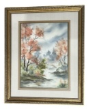 Framed, Matted, and Signed Beverly Fields