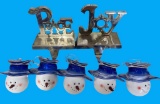 (5) Snowman Christmas Ornaments, (2)
