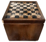 Chess Board Storage Box, Some Damage—16” Square,