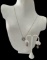 Yellow Gold Over Sterling Tanzanite Necklace and