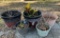 Assorted Larger Plastic Flower Pots