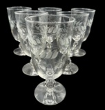 Wheat (Stem 3003 Cut) Water Goblet by Libbey