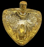 Hazel Atlas Amber Glass Candy Dish